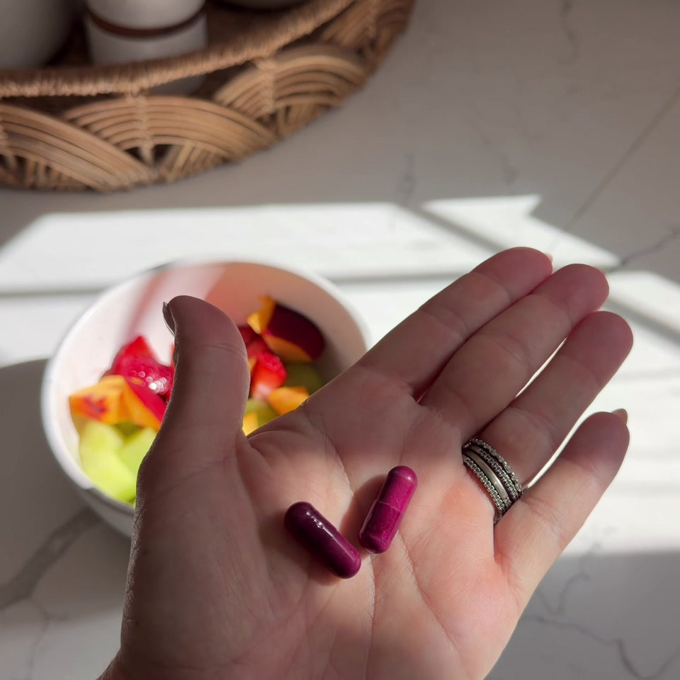 Taking Evolve Creatine capsules